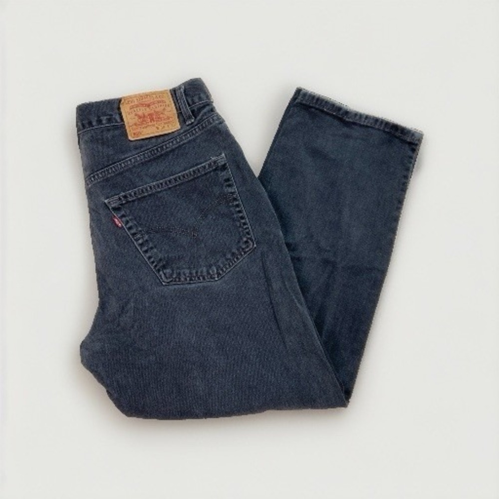 Vintage Levis 550 Jeans Mens 36 x 29 Relaxed Fit 90s Denim Tapered Leg Black